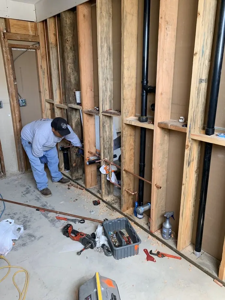 Commercial rough-in plumbing for Water Heater Replacement in Beach Haven